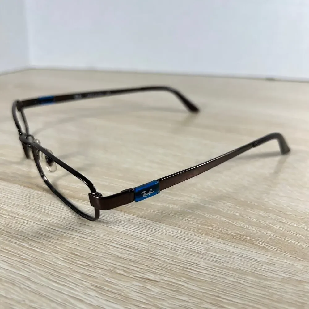 Ray-Ban RB6076 2511 Brown Metal Full Rim Eyeglasses 49-19 135 FRAMES ONLY